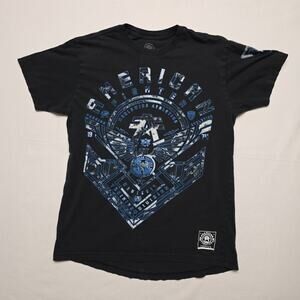 American Fighter Shirt Athletics Short Sleeve Graphic Black Medium Tee
